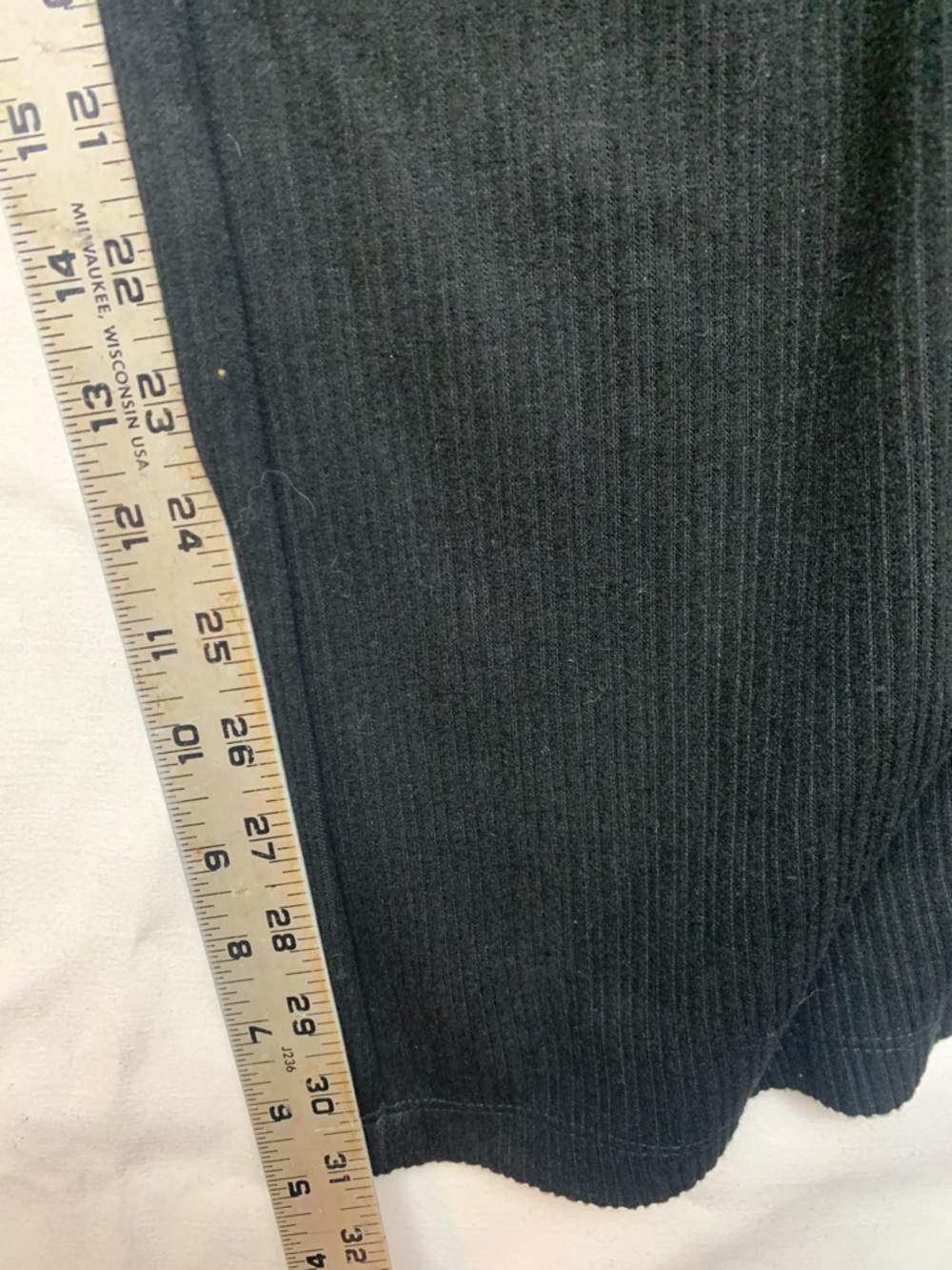 Halara size large new Black Wide-Leg Cargo Pants velour Ribbed casual relaxed - Picture 10 of 12